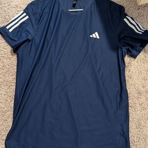 Adidas Men's Dark Blue Short Sleeve Tee Size L